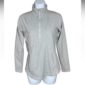 Kyodan Gray Herringbone Quarter Zip Pullover Athletic Jacket XS